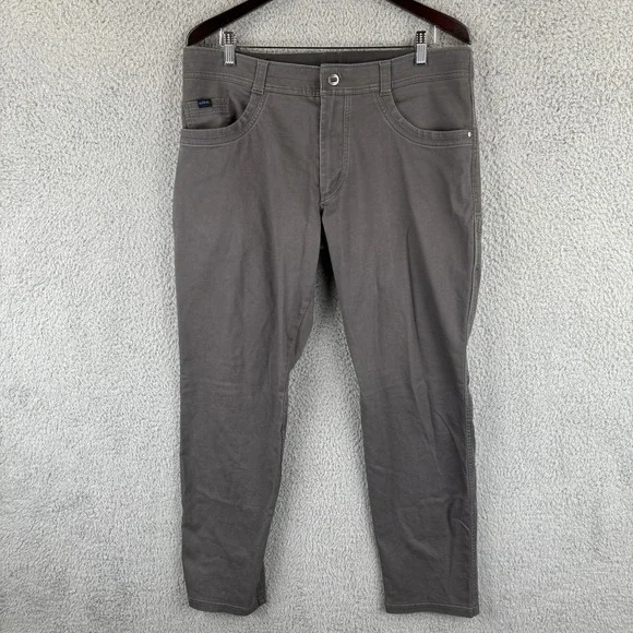 Kuhl Revolt Pants Mens 36x32 Charcoal Gray Stretch Hiking Outdoor Casual 5189 - Picture 1 of 11